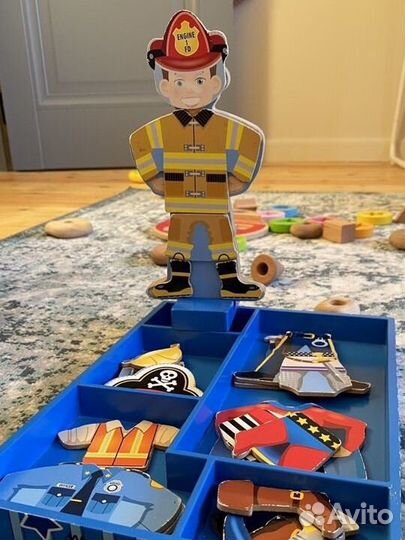 Магнитная кукла melissa & doug