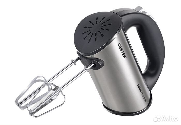 Миксер Centek CT-1108 (черн/сталь) 600Вт