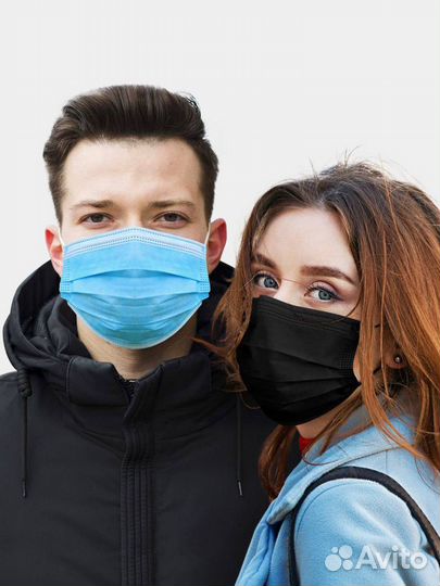 Маски медицинские одноразовые