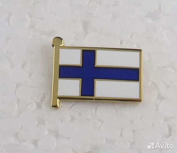 Значок флаг Финляндии