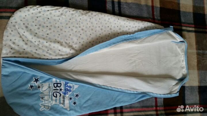 Утепленный спальный мешок, рост 90