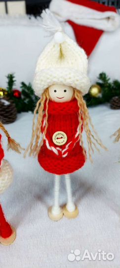 Новогодние игрушки-куколки