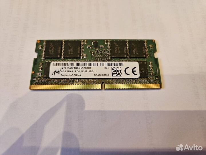 Оперативная память для ноутбука DDR4 8gb