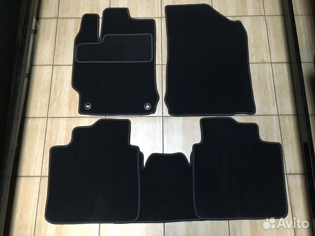 Ковры Премиум для Камри 50/55 черные и графит