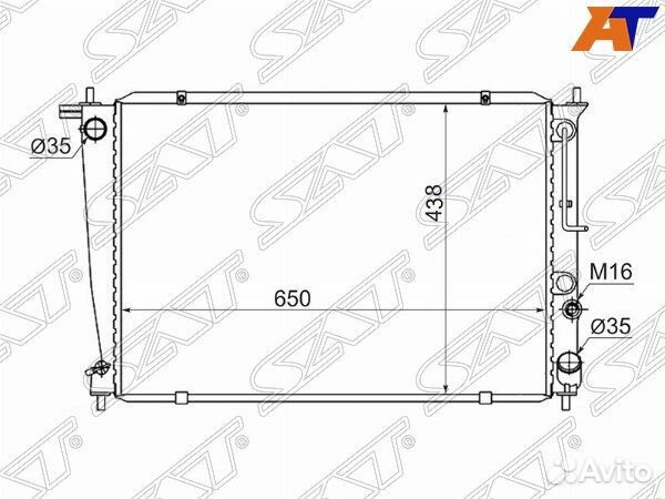 Радиатор hyundai, hyundai H1, hyundai H1/starex 97-07, hyundai starex