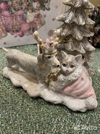 Новогодняя фигурка «Звери у ёлочки»