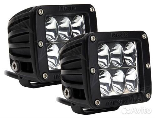 Светодиодные фары ближний Rigid Dually D2, 2шт