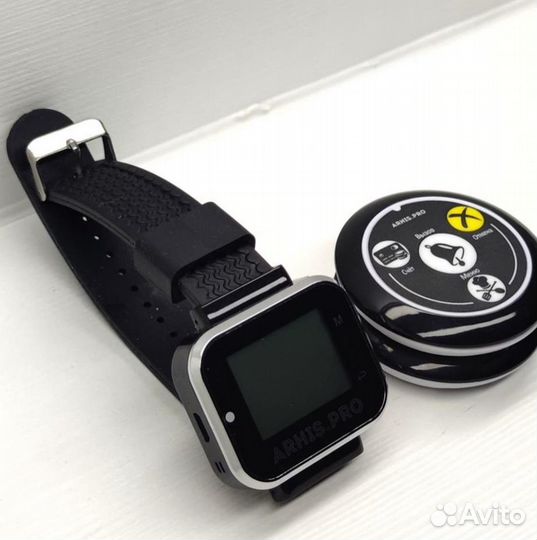 Кнопка вызова официанта модель Смайл и часы