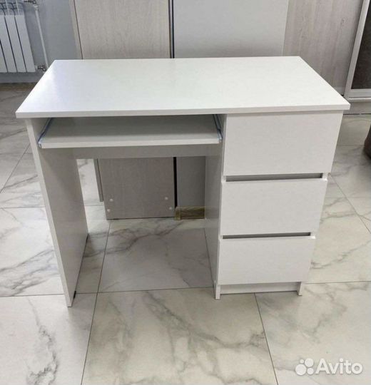 Стол письменный «Мори мс-6» белый стиль Икеа