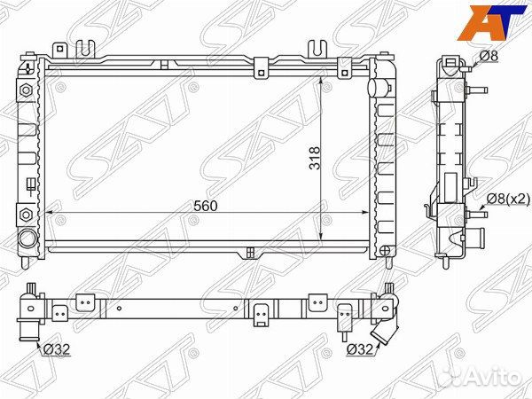 Радиатор LADA granta sport