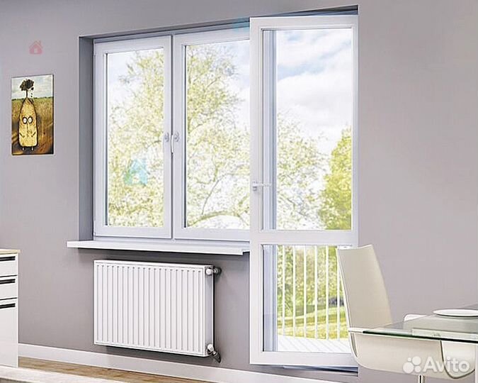 Дверь балконная теплая