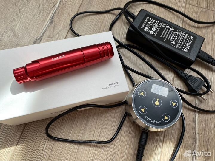 Машинка+блок для татуажа(Mast p10+Aurora2)