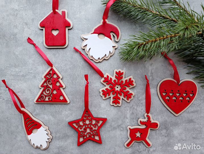 Набор ёлочных игрушек