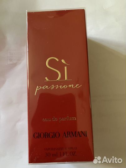 Духи женские giorgio armani Si passione 30 ml