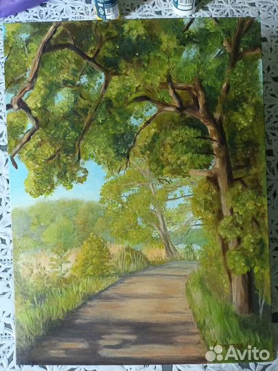 Картина маслом, 30x40, пейзаж, 