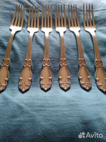 Мельхиоровые столовые ложки,вилки СССР, Кольчугино