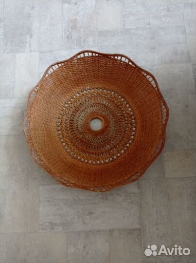 Светильник потолочный плетеный 50*11