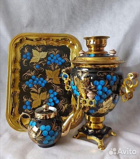 Набор с подносом и заварником