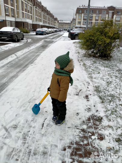 Шапка гномик и шарф для мальчика