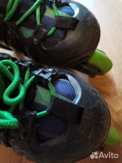 Роликовые коньки детские раздвижные р. 32-35