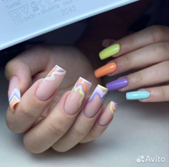 Наращивание ногтей,гель-лак