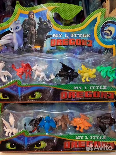 Фигурки как приручить дракона 6в1 беззубик Фурия