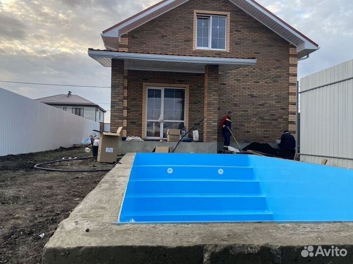 Бассейн из полипропилена 4м*3м*1,5м