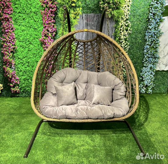 Гнездо ротанговое 2 местное