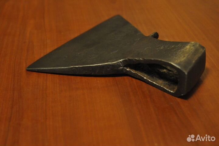 Старинный кованый кузнечная работа топор Редкий