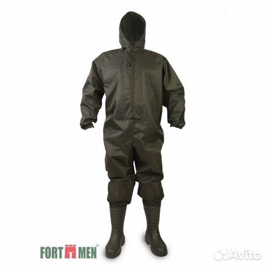 Комбинезон рыбацкий пвх с сапогами fortmen