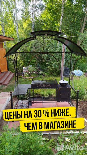 Мангал с крышей