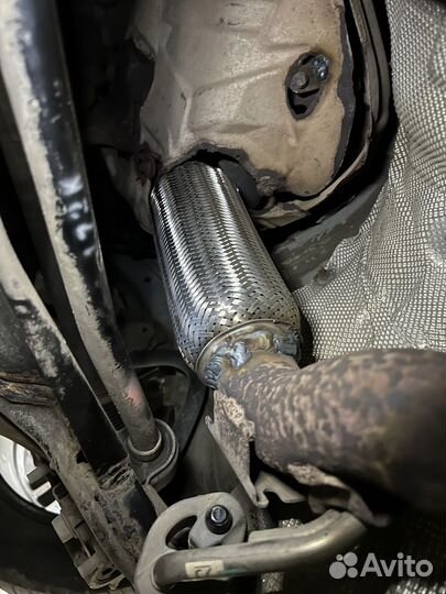 Замена гофры глушителя