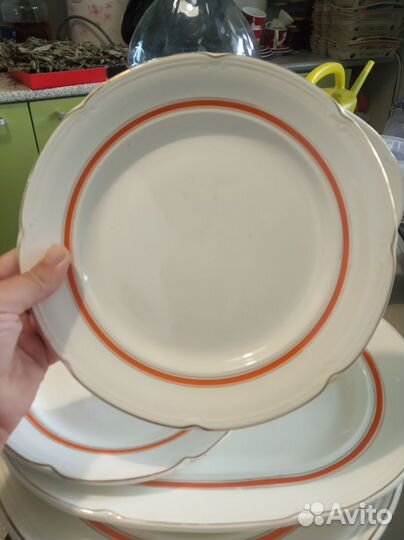Блюдо, большие тарелки СССР зик