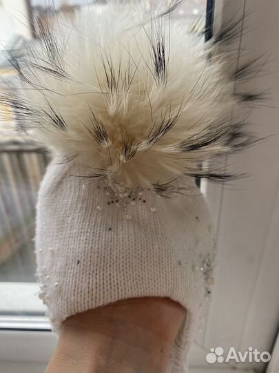 Шапка шлем зимняя для девочки 46 48