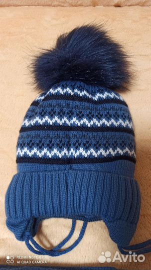 Комплект шапка и шарф для мальчика