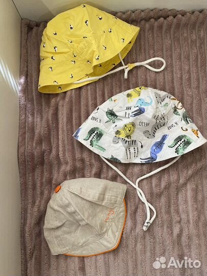 Панамы и кепочка 46-48 см