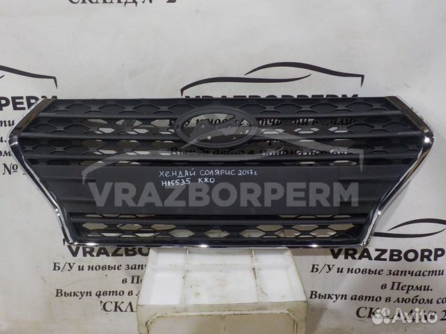 Решетка радиатора Hyundai Solaris