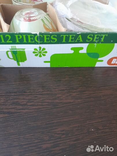 Чайный набор из 12 предметов новый