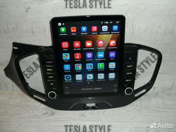 Магнитола LADA Vesta Tesla Android GPS WiFi