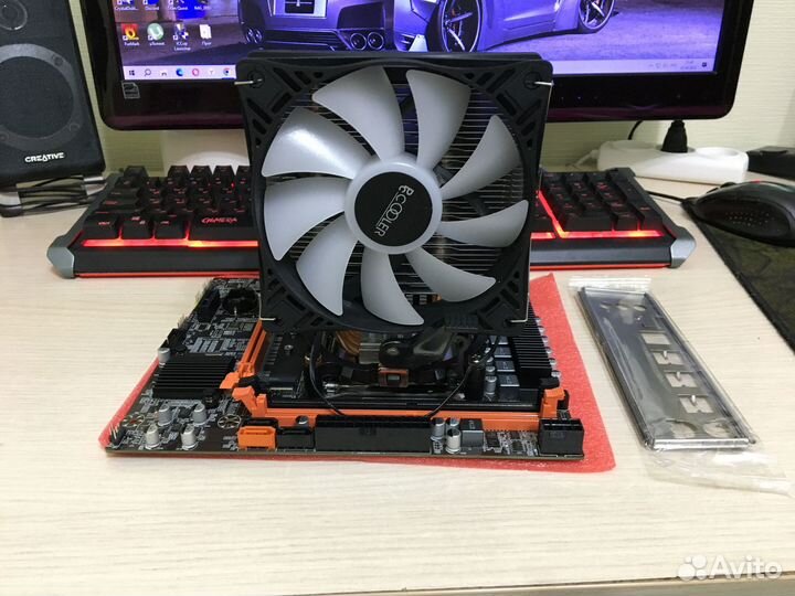 Материнка+ проц (24 потока) + 16 гб опер.+ Кулер