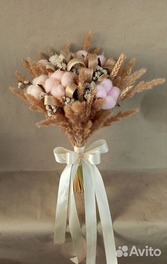 Букет невесты из сухоцветов