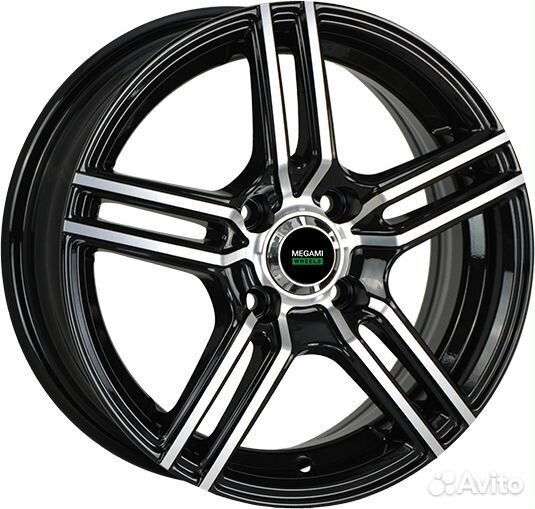 R14 4x100 5,5J ET49 D56,6 Megami MGM-1 BKF
