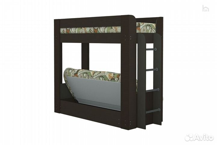 Прямой диван - кровать двухъярусный км.009.01-31-0