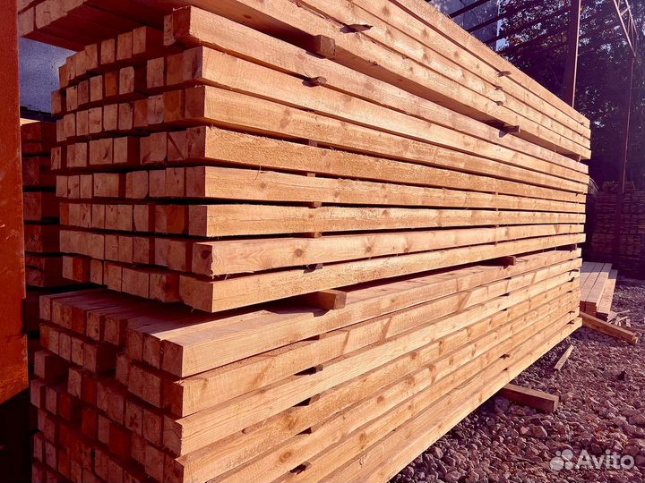 Брус обрезной 100х200х6000мм