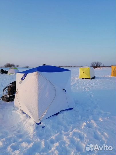 Зимняя палатка cube трехслойная бу