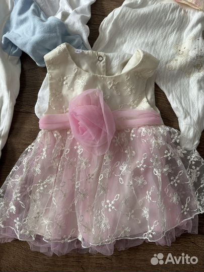 Детская одежда для девочки 50-68 пакетом