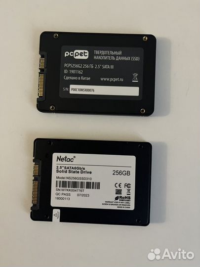 Нерабочие SSD-диски 256 гб