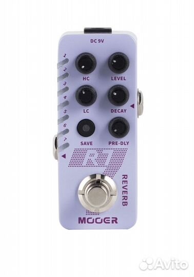 Цифровой ревербератор для гитары Mooer R7 Reverb