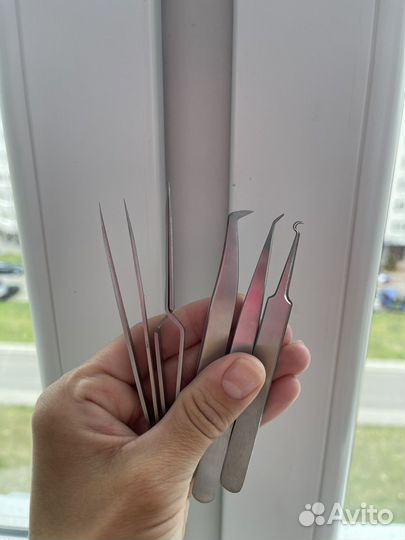 Пинцеты для наращивания ресниц