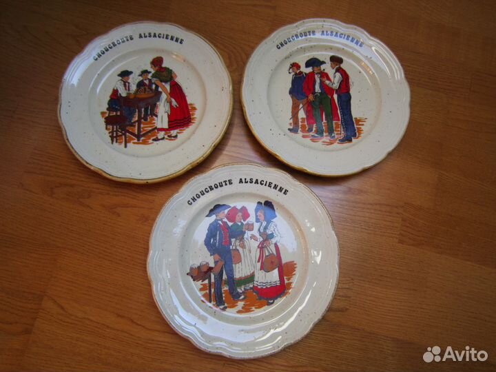 Тарелки декоративные,6 шт. Италия